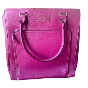 Kate Spade Fern Rose Baxter Street Bag in Red Plum, with tags!! never used.